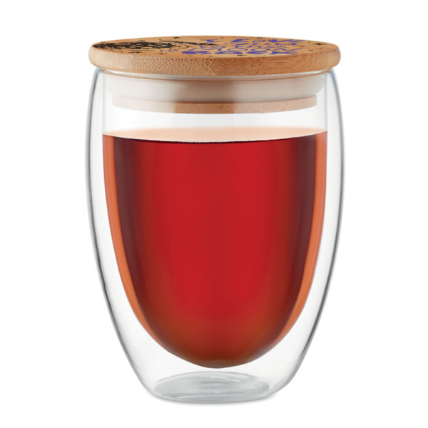 Double Glass Mug "To the Moon and Back", 350ml Double Glass Mug "To the Moon and Back", 350ml