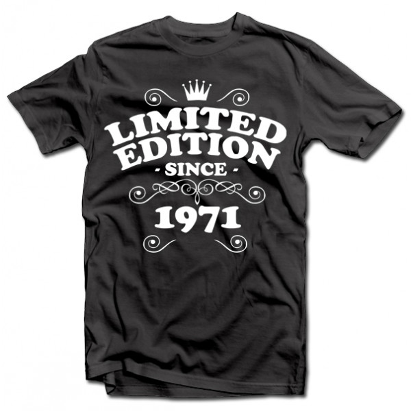 T-shirt "Limited edition" with your chosen year T-shirt "Limited edition" with your chosen year
