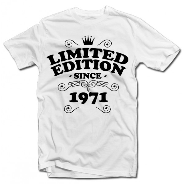 T-shirt "Limited edition" with your chosen year T-shirt "Limited edition" with your chosen year