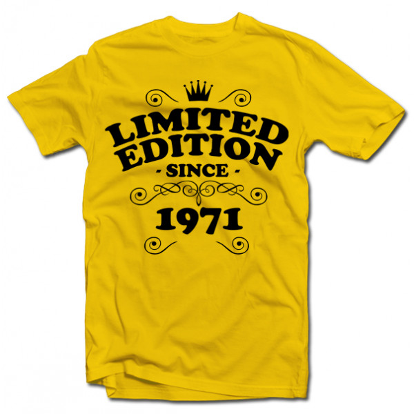 T-shirt "Limited edition" with your chosen year T-shirt "Limited edition" with your chosen year