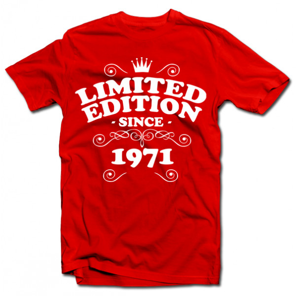 T-shirt "Limited edition" with your chosen year T-shirt "Limited edition" with your chosen year