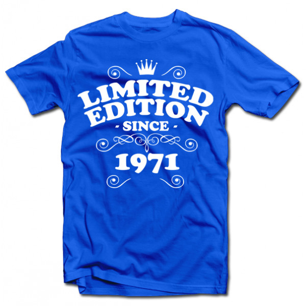 T-shirt "Limited edition" with your chosen year T-shirt "Limited edition" with your chosen year