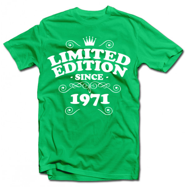 T-shirt "Limited edition" with your chosen year T-shirt "Limited edition" with your chosen year