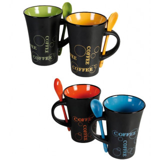 Black coffee mug "Real Coffee"
