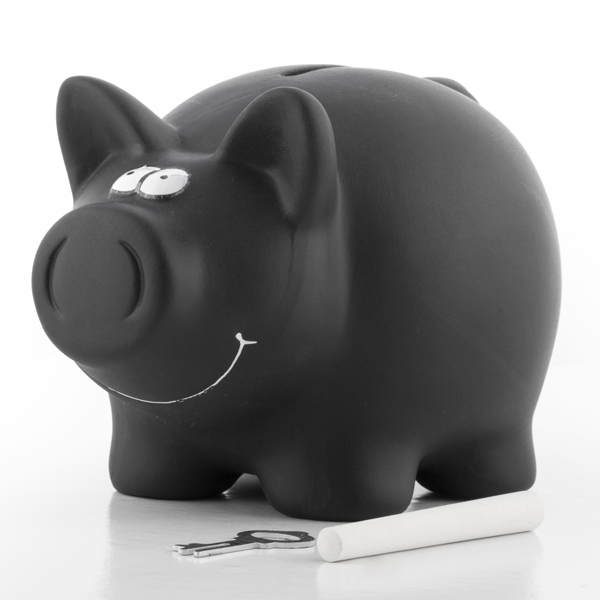 Piggy bank with chalk "Write Yourself" Piggy bank with chalk "Write Yourself"