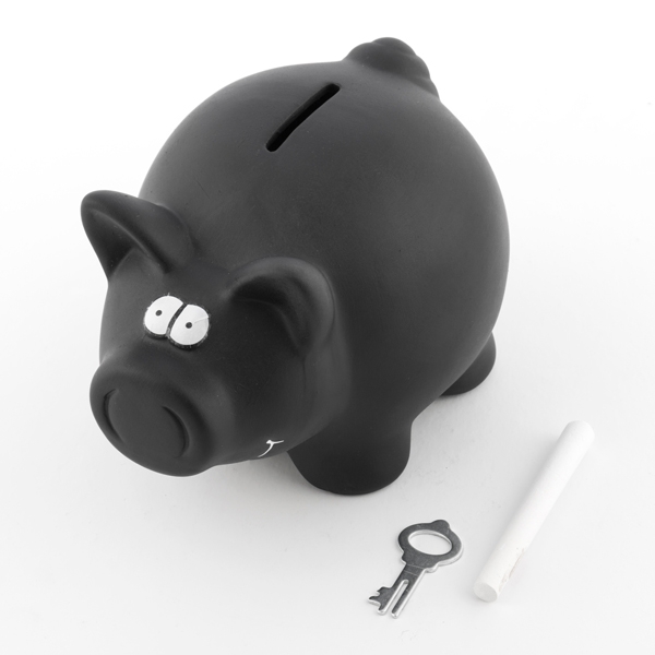 Piggy bank with chalk "Write Yourself" Piggy bank with chalk "Write Yourself"
