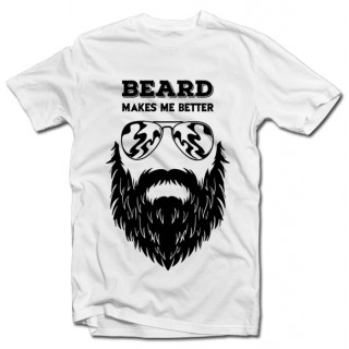 T-shirt "Beard makes me better"