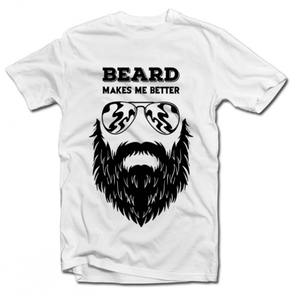 T-shirt "Beard makes me better" T-shirt "Beard makes me better"
