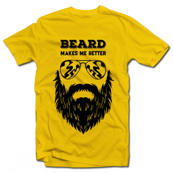 T-shirt "Beard makes me better" T-shirt "Beard makes me better"