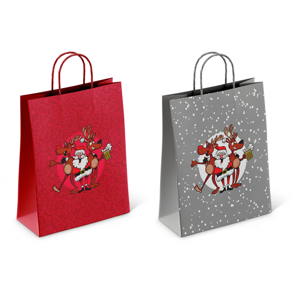 Paper Gift Bag "Crazy Santa" (25x8.5x34.5cm) Paper Gift Bag "Crazy Santa" (25x8.5x34.5cm)