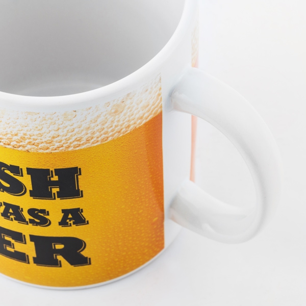 Giant mug "I wish this was a beer"
