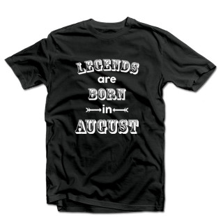 T-shirt "Legends are born" with your selected month