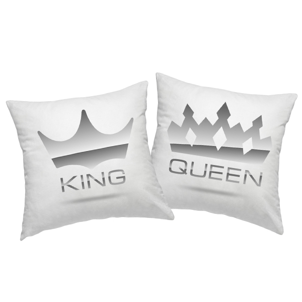 Pillowcase set "King and Queen"