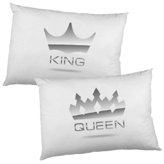 Pillowcase set "King and Queen"