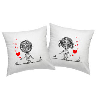 Pillowcase set "Boy and girl"