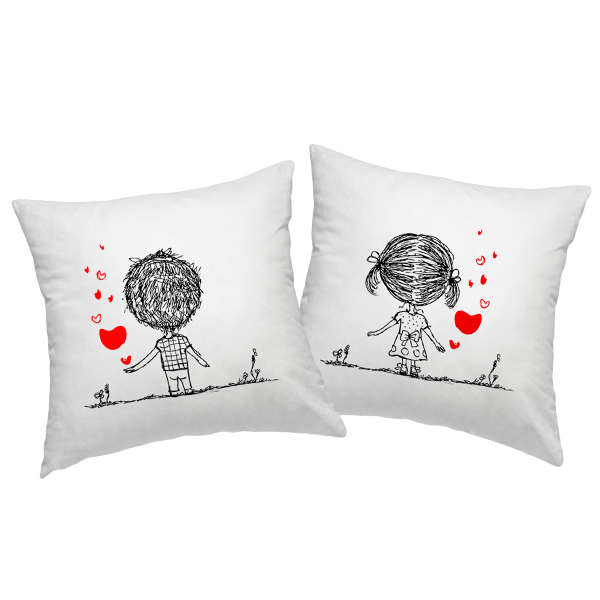 Pillowcase set "Boy and girl"