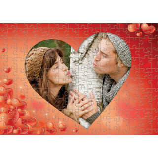 Puzzle "Love" with your chosen photo (120 pieces)