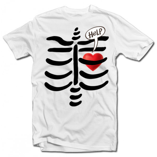 T-shirt "Caged heart"