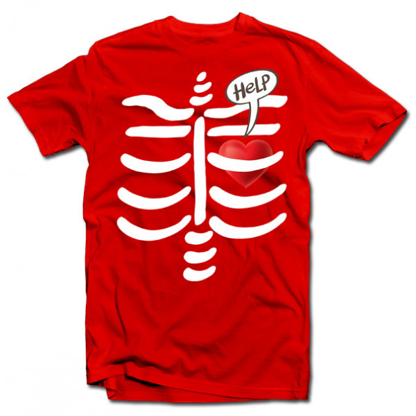 T-shirt "Caged heart"