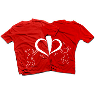 T-shirt set "Stick figures"