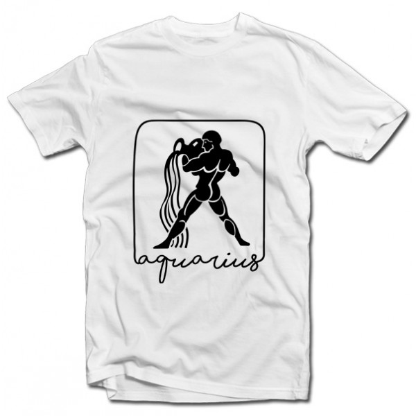 T-shirt with the zodiac sign "Aquarius"