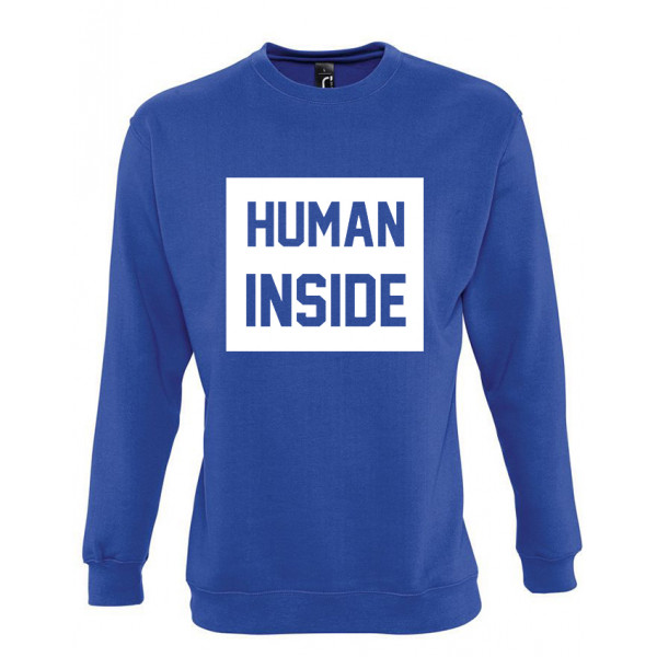 Sweatshirt "Human inside" (without hood) Sweatshirt "Human inside" (without hood)