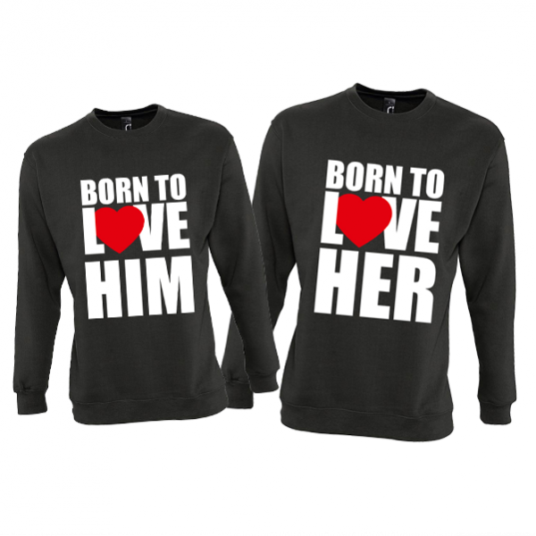 Sweatshirt set "Born to love" (without hood) Sweatshirt set "Born to love" (without hood)