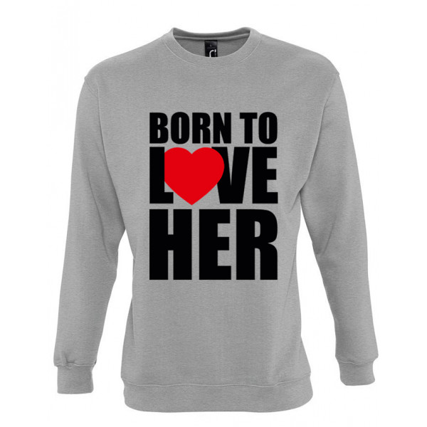 Sweatshirt set "Born to love" (without hood) Sweatshirt set "Born to love" (without hood)