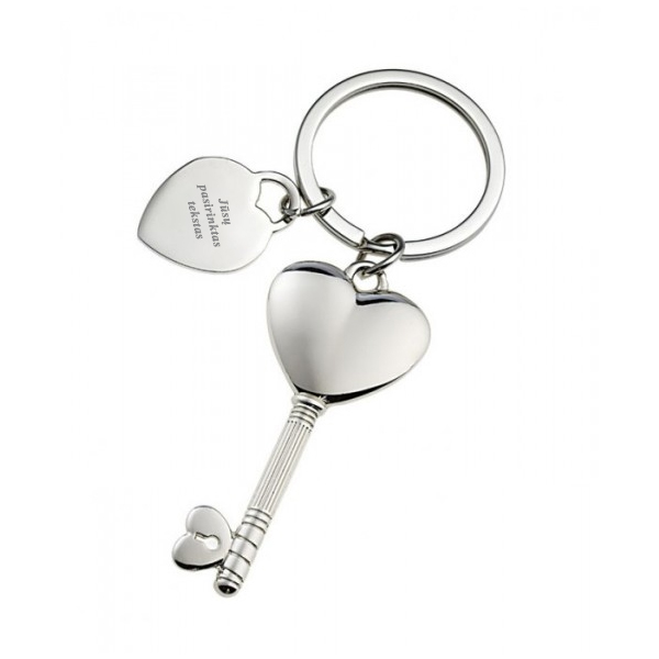 Keychain "Key to Heart" (with the option to engrave for an additional cost) Keychain "Key to Heart" (with the option to engrave for an additional cost)