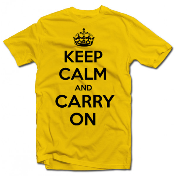 T-shirt "KEEP CALM AND CARRY ON" T-shirt "KEEP CALM AND CARRY ON"
