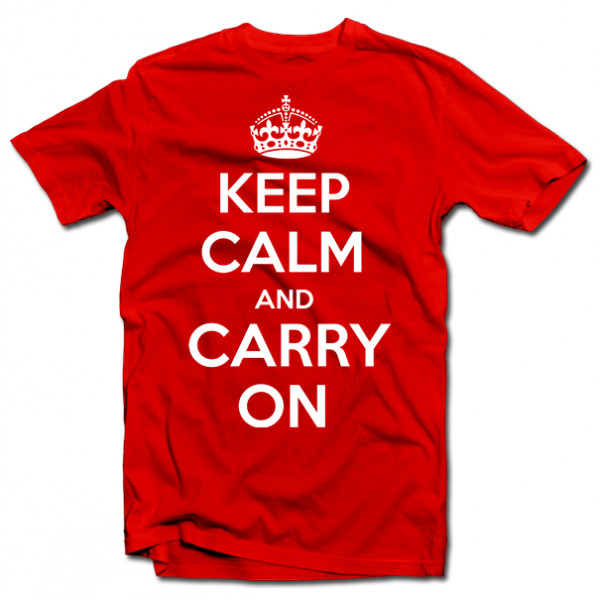T-shirt "KEEP CALM AND CARRY ON" T-shirt "KEEP CALM AND CARRY ON"