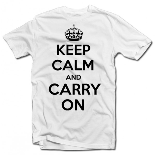 T-shirt "KEEP CALM AND CARRY ON" T-shirt "KEEP CALM AND CARRY ON"