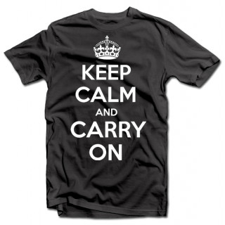 T-shirt "KEEP CALM AND CARRY ON"