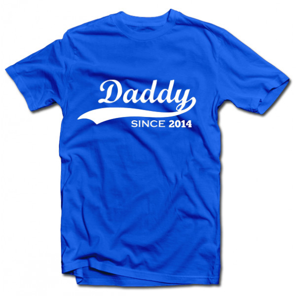 T-shirt "Daddy since" with your selected year