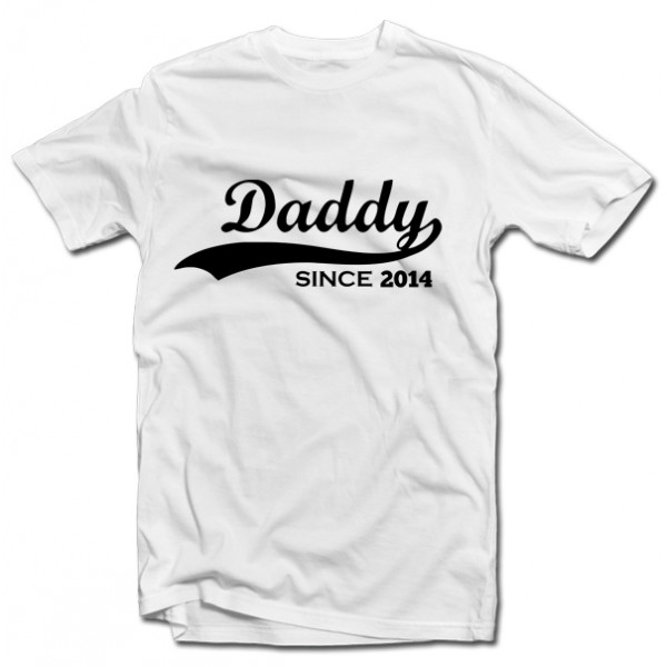 T-shirt "Daddy since" with your selected year