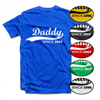 T-shirt "Daddy since" with your selected year