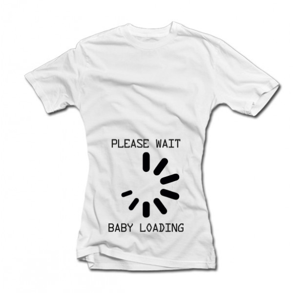 Women's T-shirt "Baby loading" Women's T-shirt "Baby loading"
