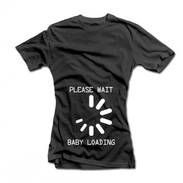 Women's T-shirt "Baby loading" Women's T-shirt "Baby loading"
