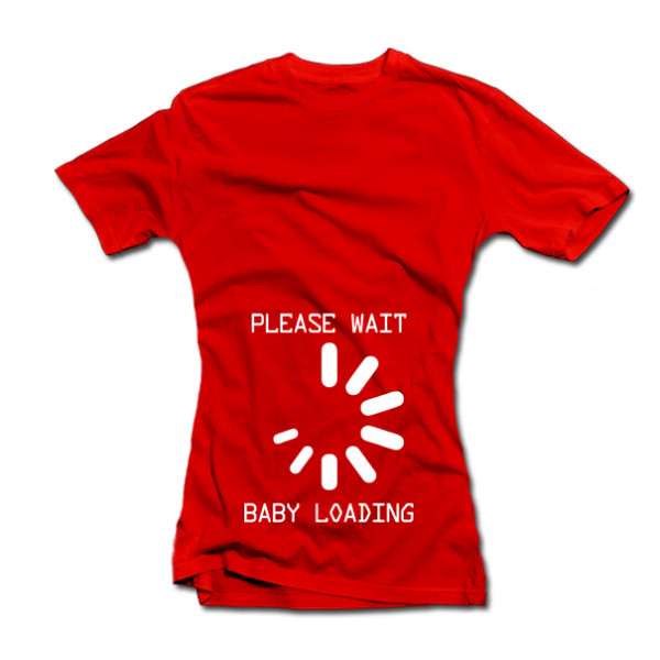 Women's T-shirt "Baby loading" Women's T-shirt "Baby loading"