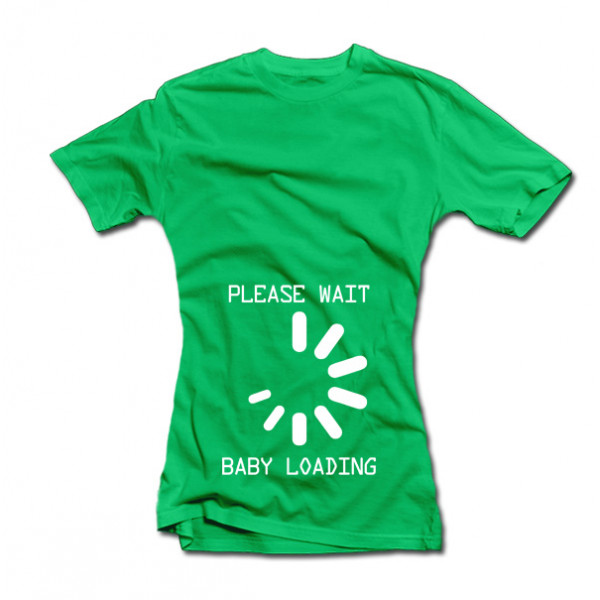 Women's T-shirt "Baby loading" Women's T-shirt "Baby loading"