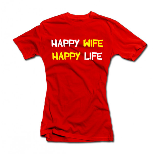 Women's T-shirt "Happy wife" Women's T-shirt "Happy wife"