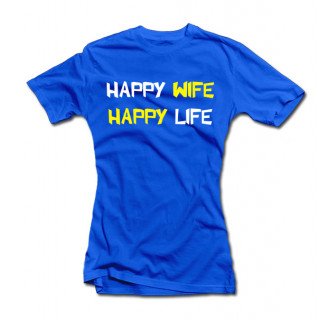 Women's T-shirt "Happy wife"
