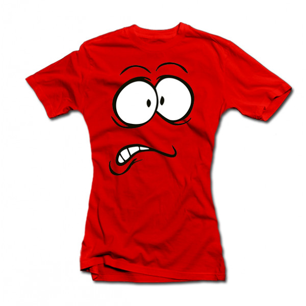 Women's T-shirt "Scared face" Women's T-shirt "Scared face"