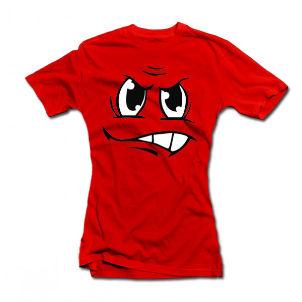Women's T-shirt "Angry face" Women's T-shirt "Angry face"