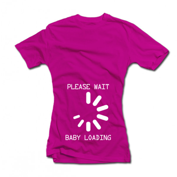 Women's T-shirt "Baby loading" Women's T-shirt "Baby loading"