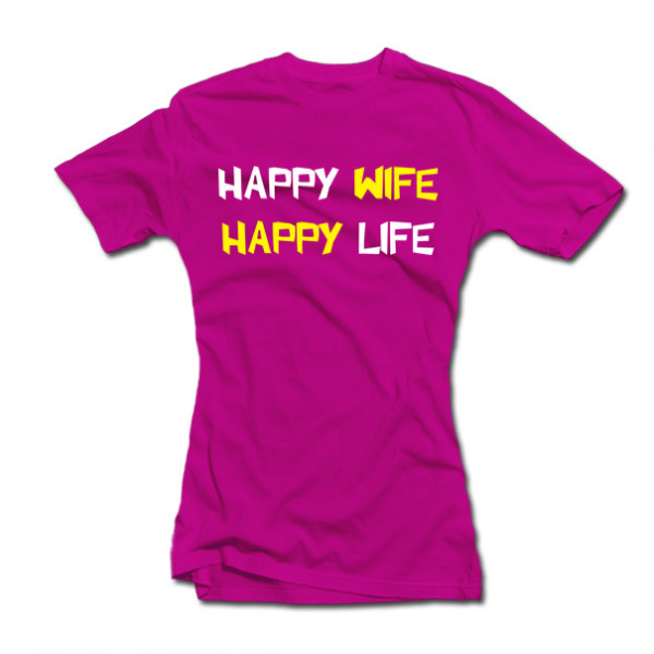 Women's T-shirt "Happy wife" Women's T-shirt "Happy wife"