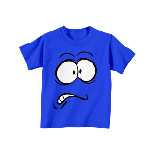 Kids' T-shirt "Scared face"