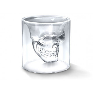 Skull-shaped shot glass "DOOMED", 75ml