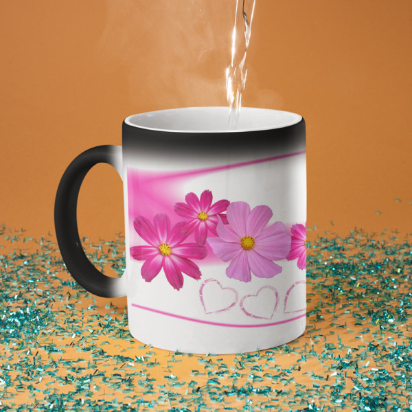 Mug "Flower" with your chosen photo Mug "Flower" with your chosen photo