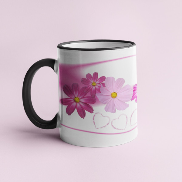 Mug "Flower" with your chosen photo Mug "Flower" with your chosen photo